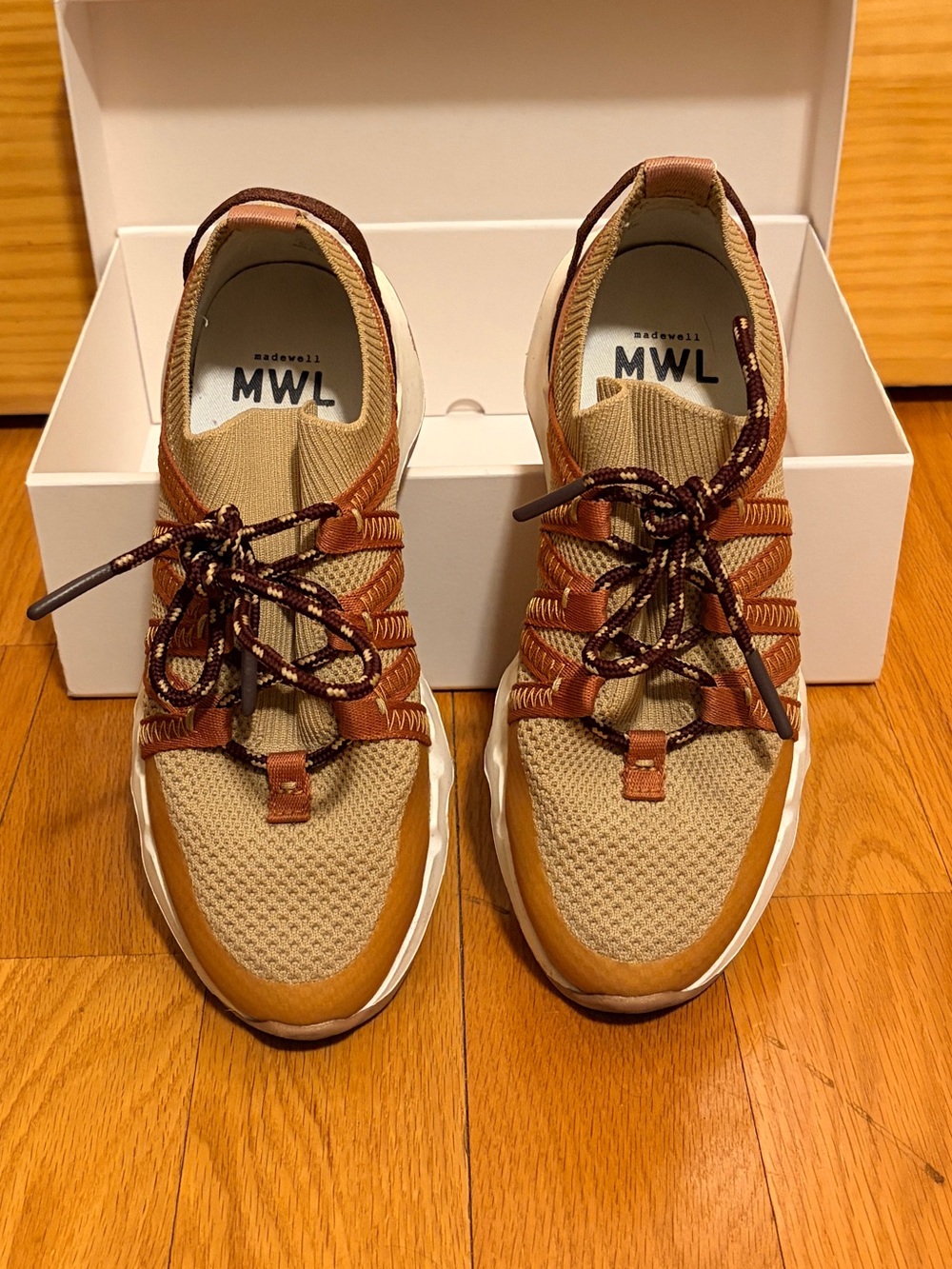 Madewell Beige, Brown, Orange, Pink, and Purple Casual Slip-on Sneakers